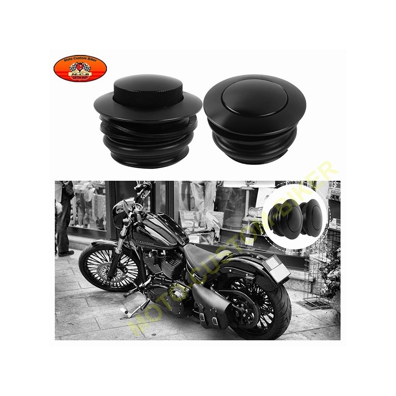 Bouchon de reservoir pop up noir pour Harley - Moto-Custom-Biker