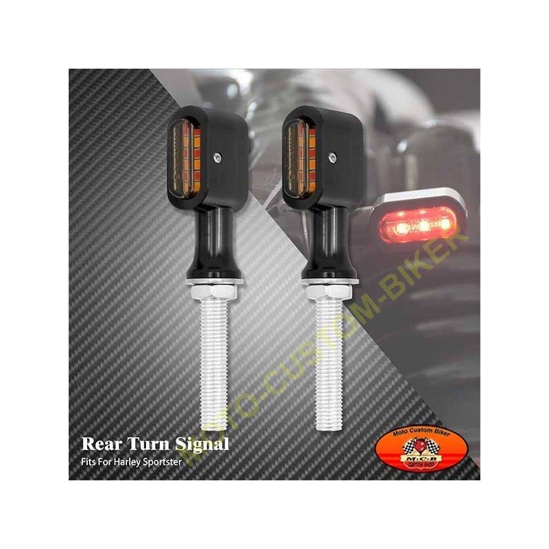 Emark – clignotant LED E24 pour moto, Signal d'arrêt arrière