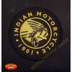 Patch, écusson indian motorcycle yellow