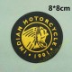 Patch, écusson indian motorcycle yellow