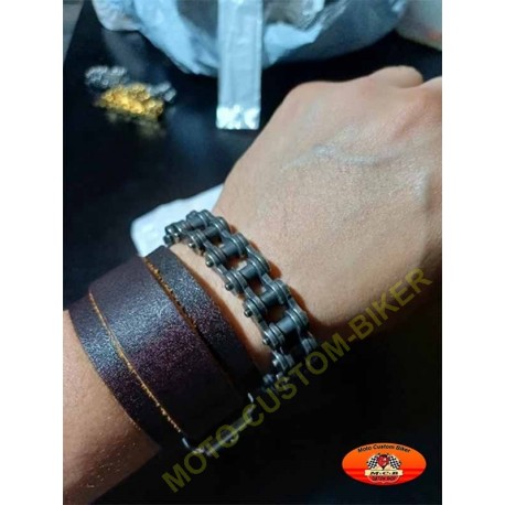 Bracelet chaine moto style vintage