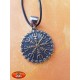 Pendentif, collier boussole nordique