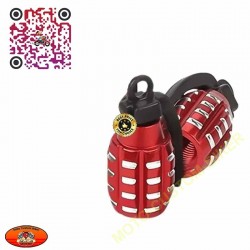 Bouchons de valves moto grenade rouge