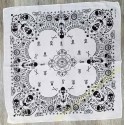 Bandana white skull