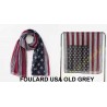 Foulard old usa Grey