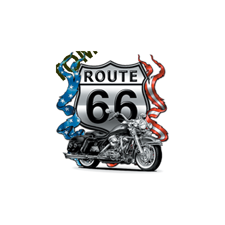 T-shirt homme biker Route 66 - Sentez-vous libre et libérée !